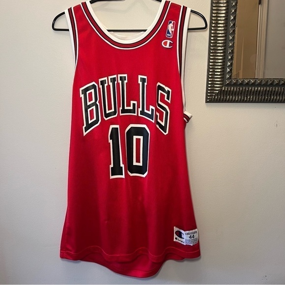 Chicago Bulls BJ Armstrong Champion Vintage 90s Jersey Men’s size 44 - Picture 2 of 12